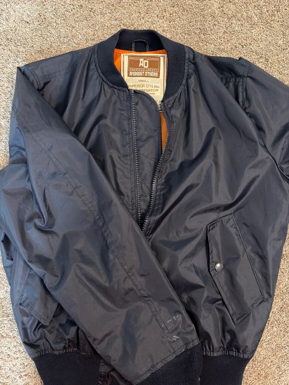 Amongst Others Nylon Bomber Jacket